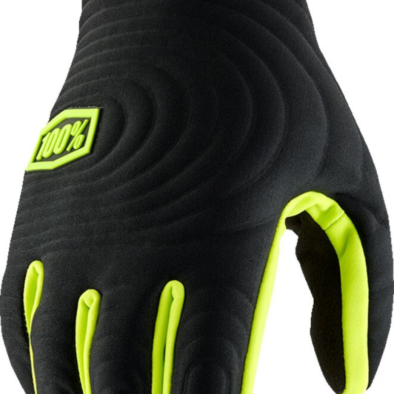 Luvas 100% BRISKER Xtreme Black / Fluo Yellow