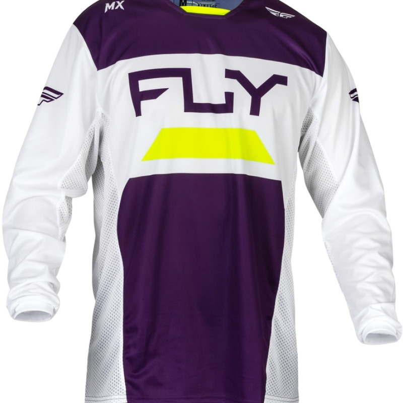 Camisola Fly Racing Kinetic Reload Deep Purple / White / Hi Vis