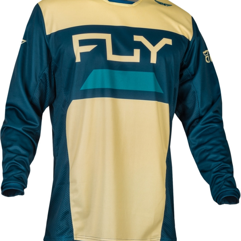 Camisola Fly Racing Kinetic Reload Ivory / Navy / Cobalt