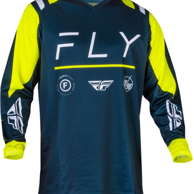 Camisola Fly Racing F16 Navy / Hi-Vis / White