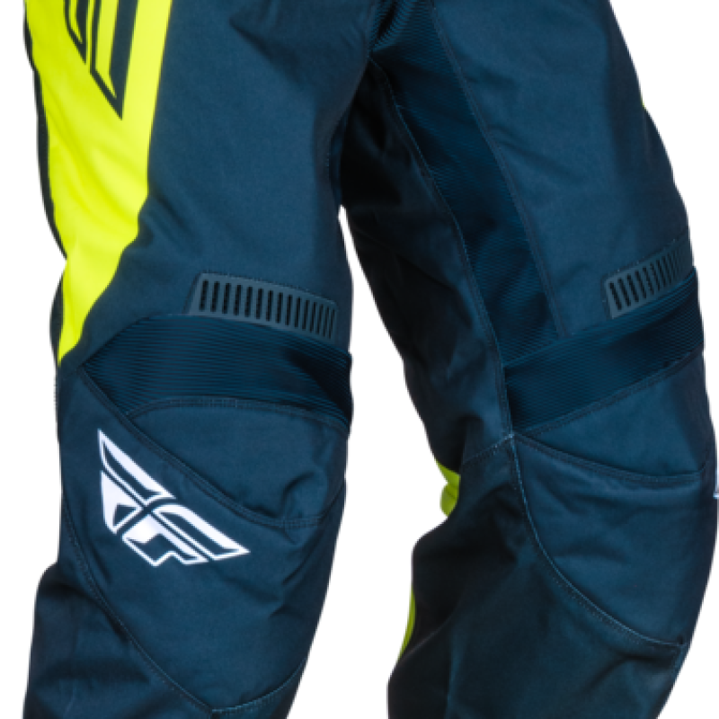 Calças Fly Racing F16 Navy / Hi-Vis / White