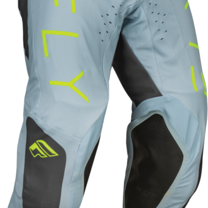 Calças Fly Racing Evolution DST Ice Grey / Charcoal / Neon Green