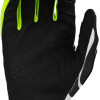 Luvas Fly Racing Lite Uncaged Black / White / Neon Green