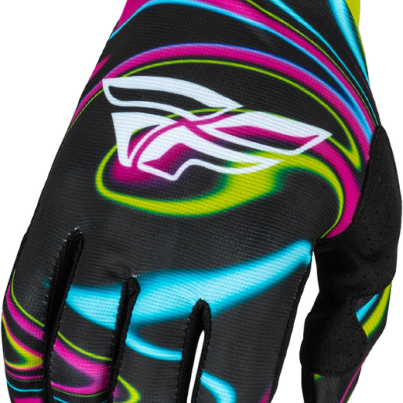 Luvas Fly Racing Lite Warped Black / Pink / Electric Blue