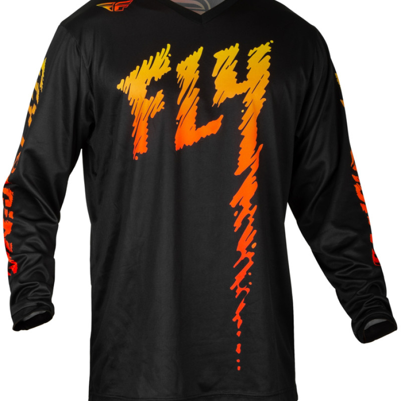 Camisola Criança Fly Racing F16 Black / Yellow / Orange