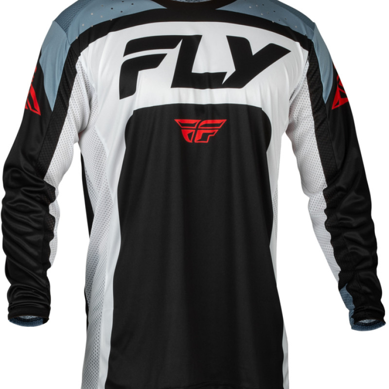 Camisola Fly Racing Lite Black / White / Denim Grey