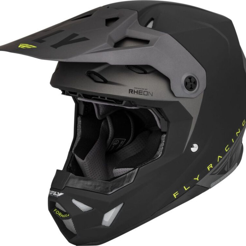 Capacete Fly Racing Formula CP Slant Matte Black / Grey / Hi Vis