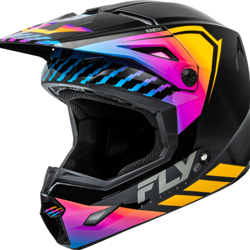 Capacete Fly Racing Kinetic Menace Black / Sunrise