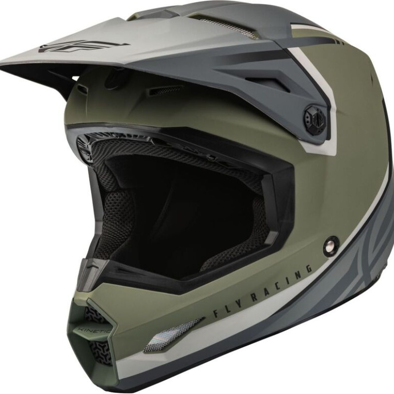 Capacete Fly Racing Kinetic Vision Green / Grey