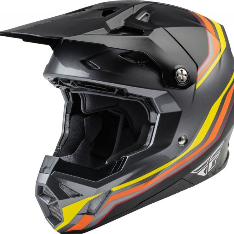 Capacete Fly Racing Formula CP S.E Rave Black / Yellow / Red