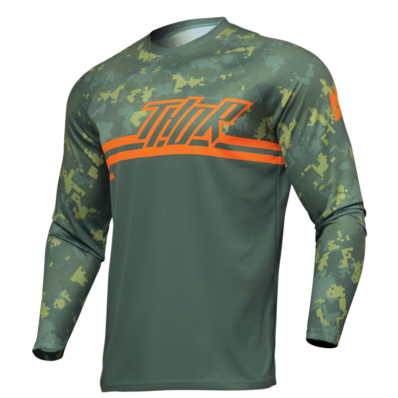 Camisola Thor Sector Digi Camo Forest Grren