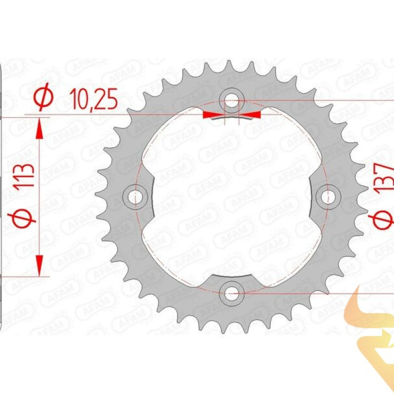 Cremalheira AFAM Suzuki Ltr 450