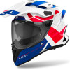 Capacete Airoh Commander 2 Reveal White / Blue / Red