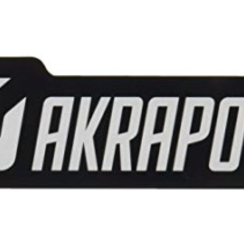 Autocolante Escape Akrapovic Retangular Mono Chrome