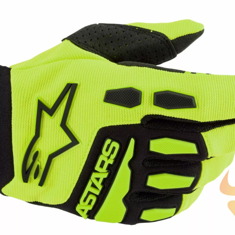 Luvas Criança Alpinestars Full Bore Fluol Yellow / Black