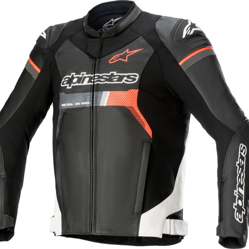 Casaco Alpinestars GP Force Airflow Pele Black / White / Fluo Red