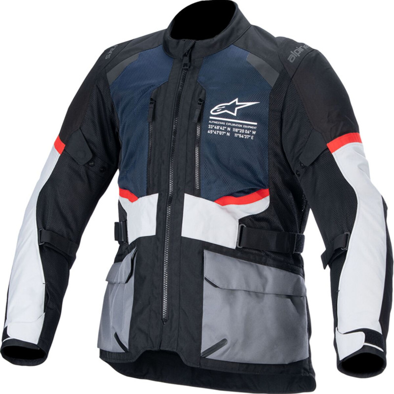 Casaco Alpinestars Andes Air Drystar Deep Blue / Black / Ice Gray