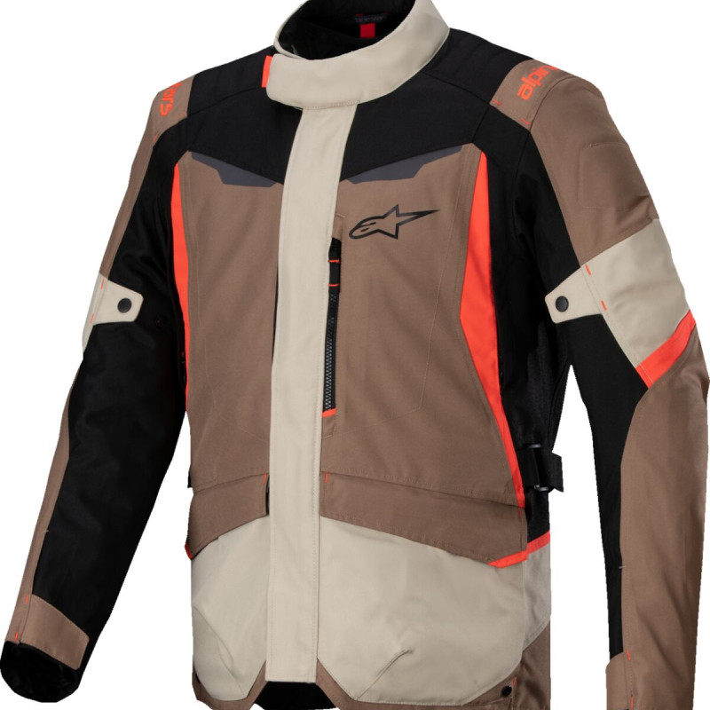 Casaco Alpinestars ST-1 Waterproof Khaki / Sand / Black / Red