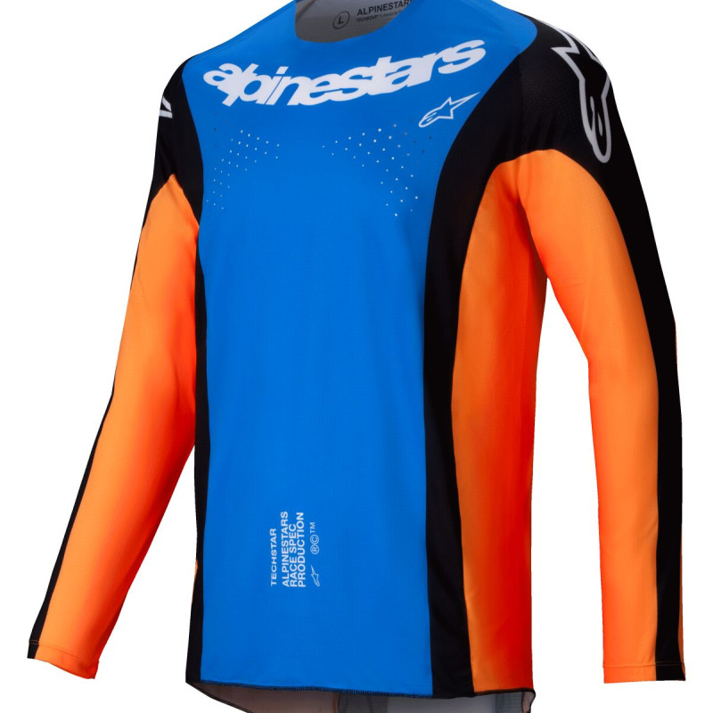 Camisola Alpinestars Techstar Melt Orange / Blue