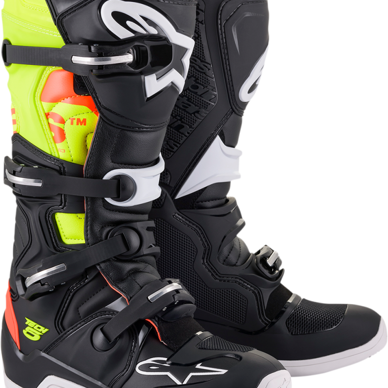 Botas Alpinestars Tech 5 Black / Red / Yellow Fluo