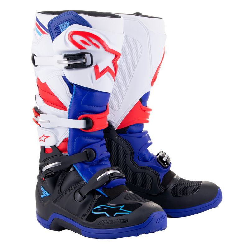 Botas Alpinestars Tech 7 Black / Blue / Red / White