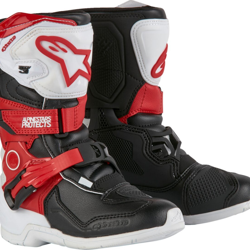 Botas Kids Alpinestars Tech 3S White / Black / Red