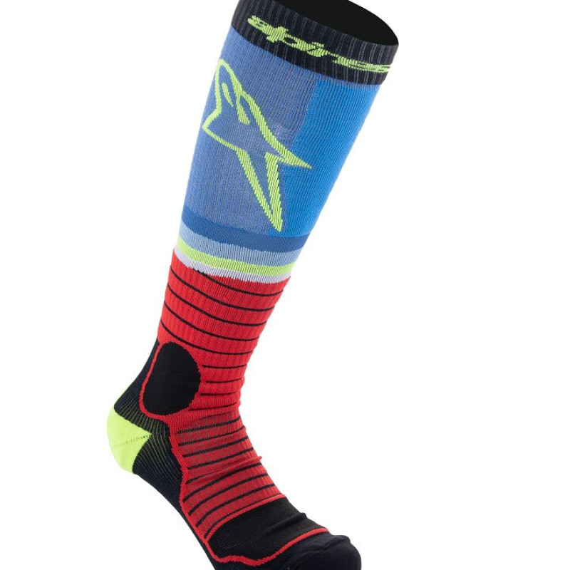 Meias Alpinestars Mx Pro Black / Red / Blue