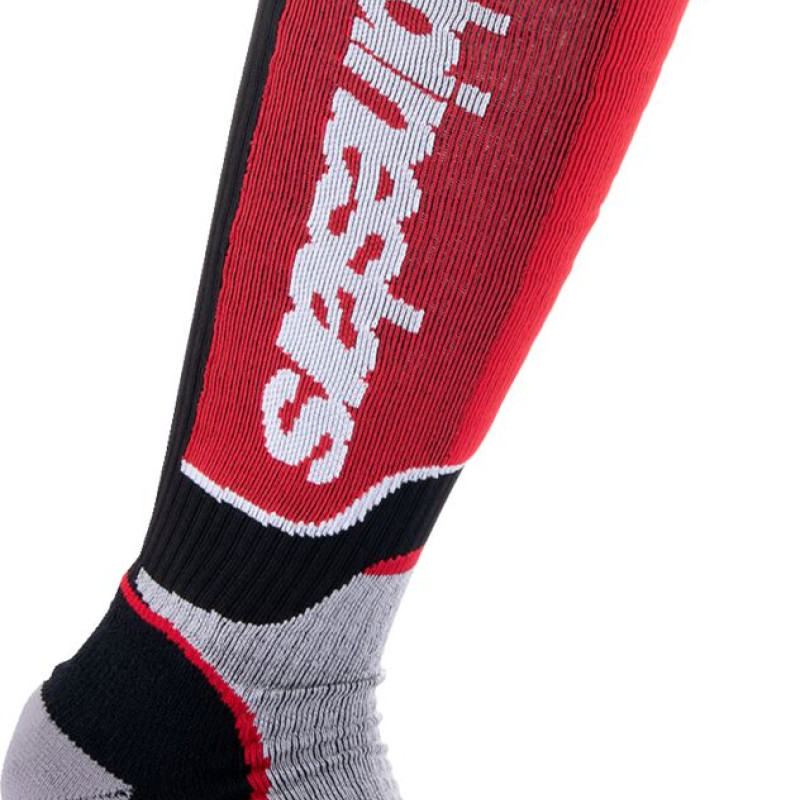 Meias Criança Alpinestars Mx Plus Black / Gray / Red