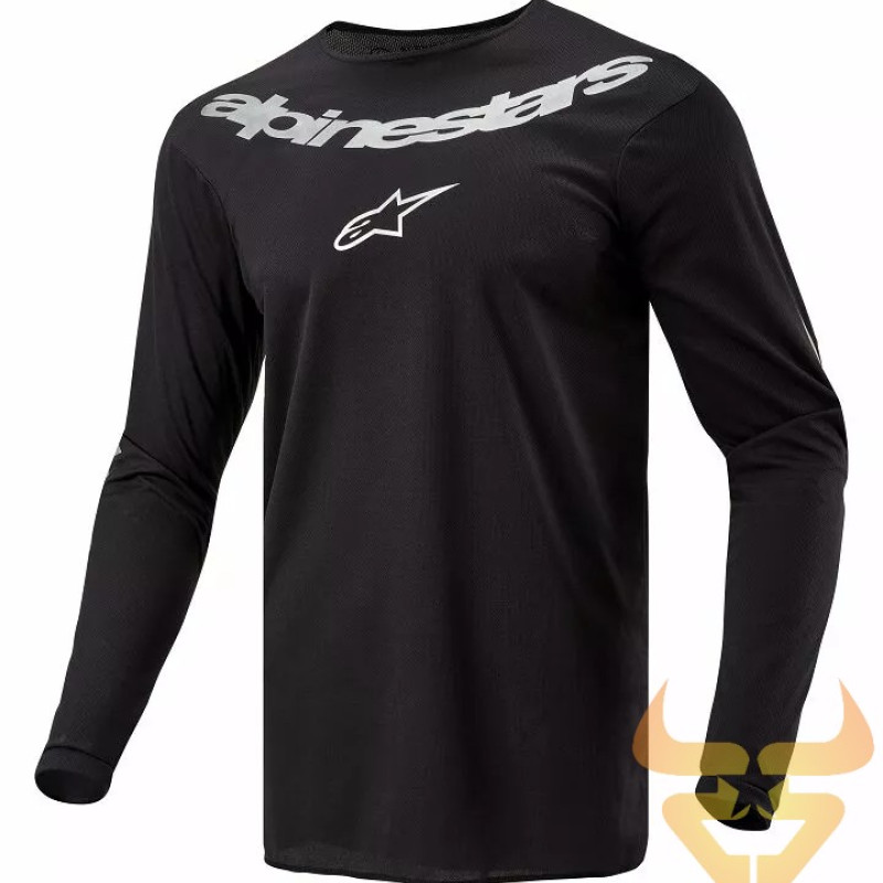 Camisola Alpinestars Fluid Graphite Black / Silver