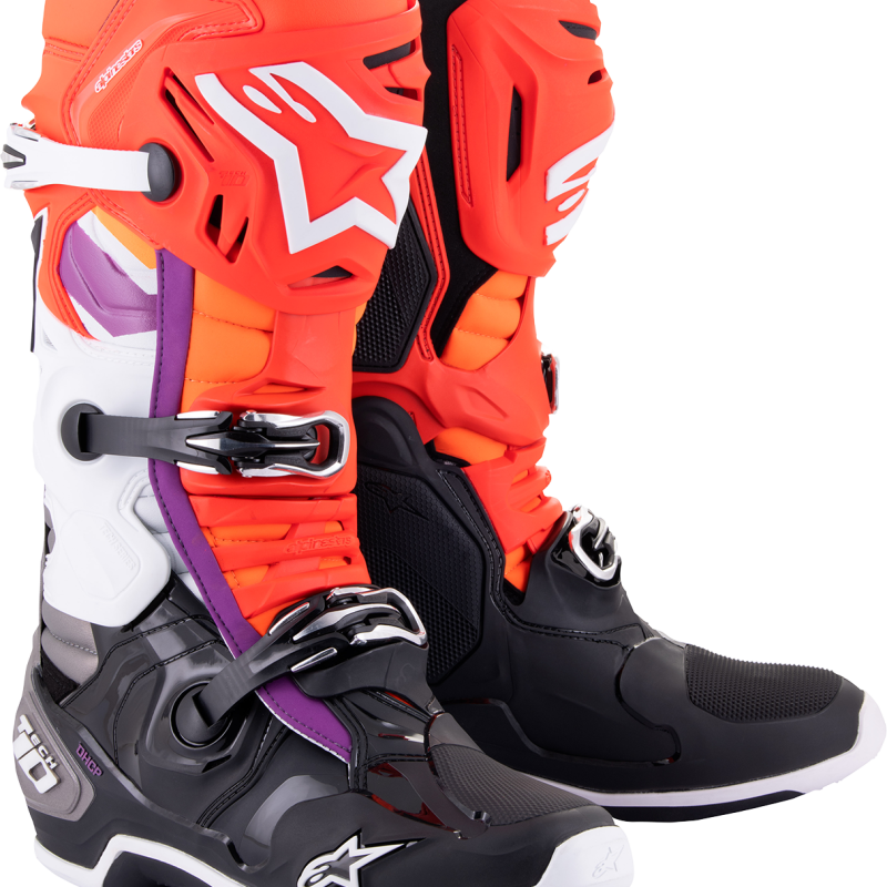 Botas Alpinestars Tech 10 Black / Red / Orange / White