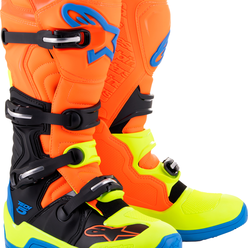 Botas Alpinestars Tech 5 Orange Fluo / Black / Yellow