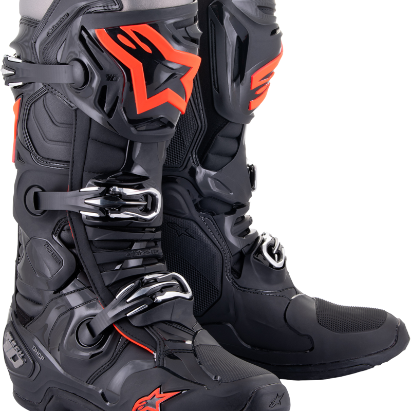 Botas Alpinestars Tech 10 Black / Red Fluo