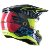 Capacete Alpinestars Sm5 Action Black / Cyan / Yellow Fluo