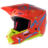 Capacete Alpinestars Sm5 Action Orange / Cyan / Yellow Fluo