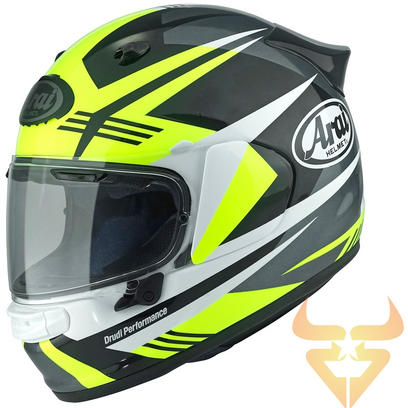 Capacete ARAI Quantic Abstract Mark Yellow