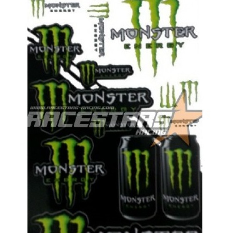 Folha Autocolantes Monster 30x15