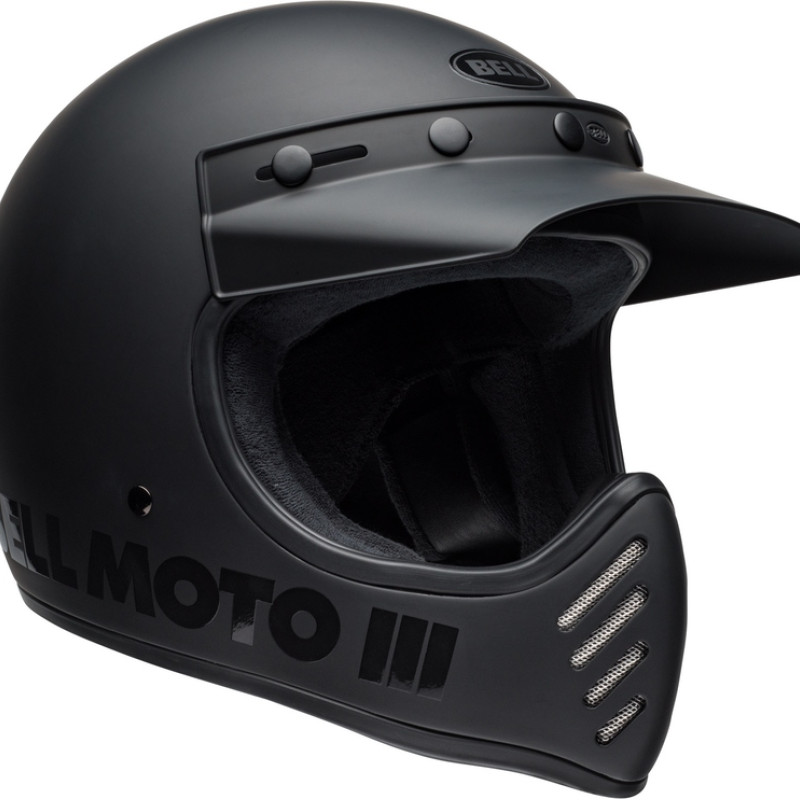 Capacete Bell Moto-3 Classic Matte/Gloss Blackout