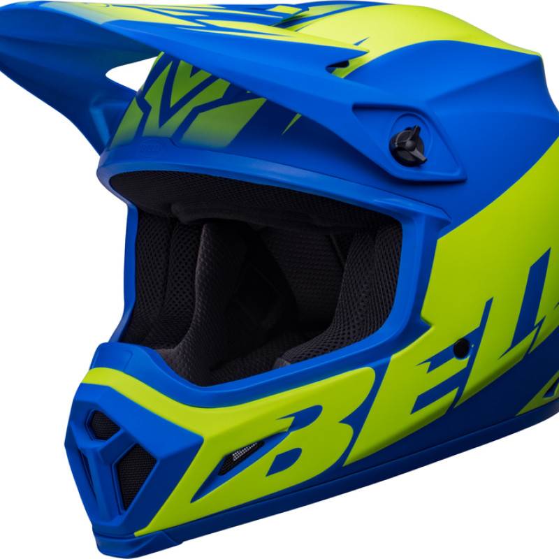 Capacete Bell Mx-9 Mips Disrupt Blue Matte / Fluo