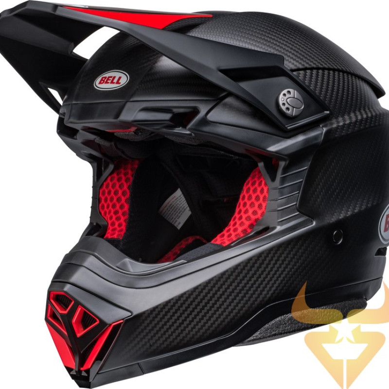 Capacete Bell Moto-10 Spherical Satin / Gloss Black / Red