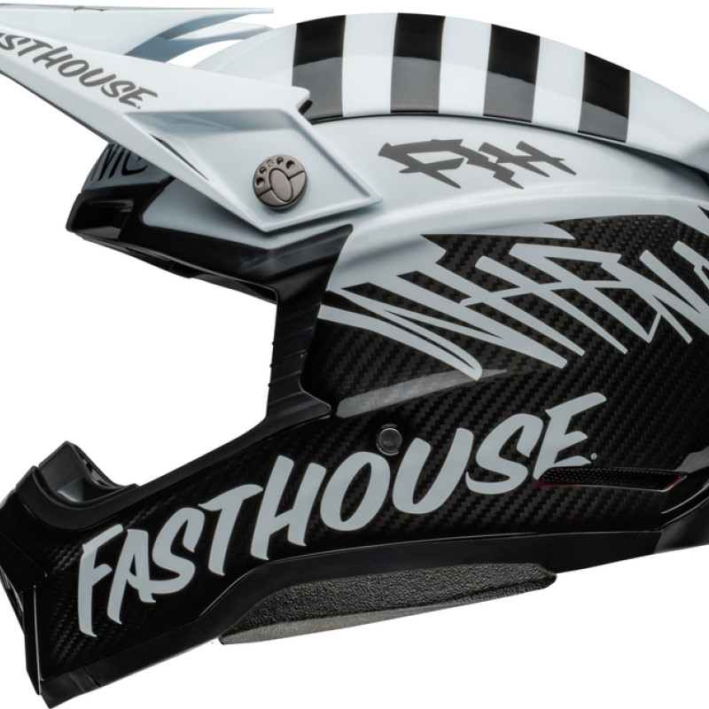 Capacete Bell Moto-10 Spherical Fasthouse Mod Squad Gloss White / Black