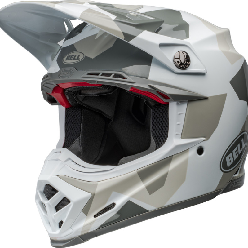 Capacete Bell Moto-9S Flex Rover Gloss White Camo