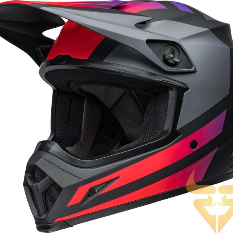 Capacete Bell Mx-9 Mips Alter Ego Gloss Matte Black / Red