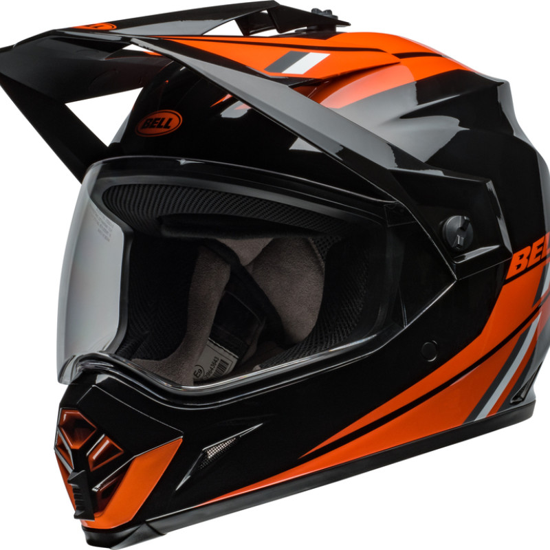 Capacete Bell Mx-9 Adventure Mips Alpine Gloss Black / Orange