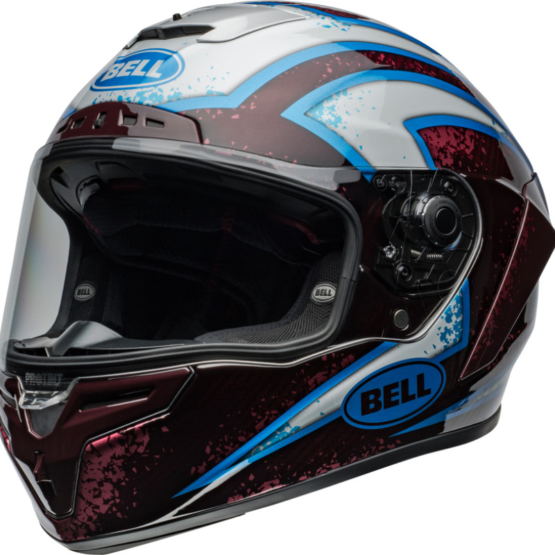 Capacete Bell Race Star DLX Flex Xenon Gloss Blue / Retina