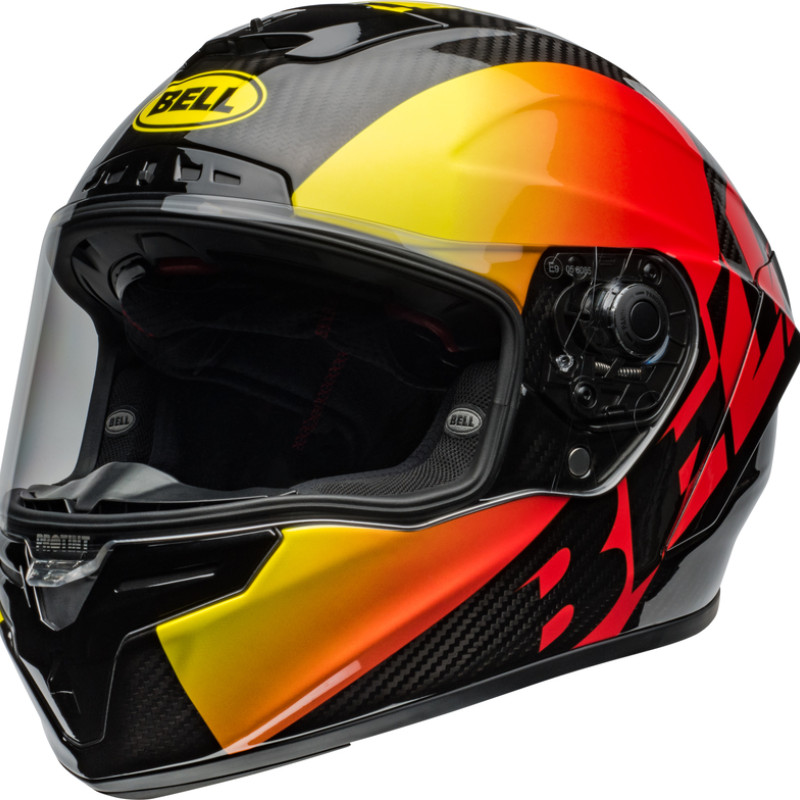 Capacete Bell Race Star DLX Flex Offset Gloss Black / Red