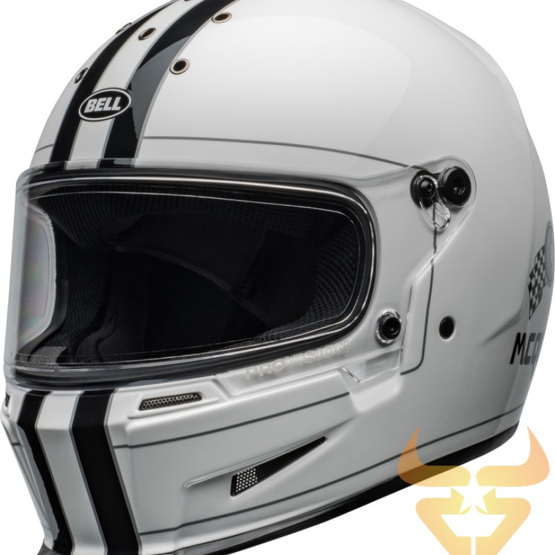 Capacete Bell Eliminator Steve McQueen Gloss White