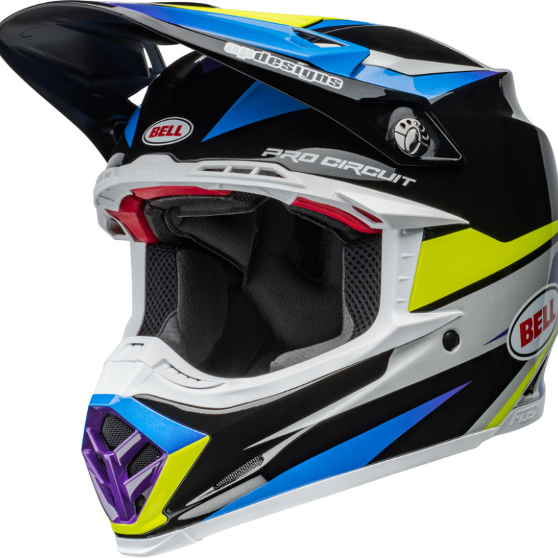 Capacete Bell Moto-9S Flex Pro Circuit 24 Gloss Black / Blue