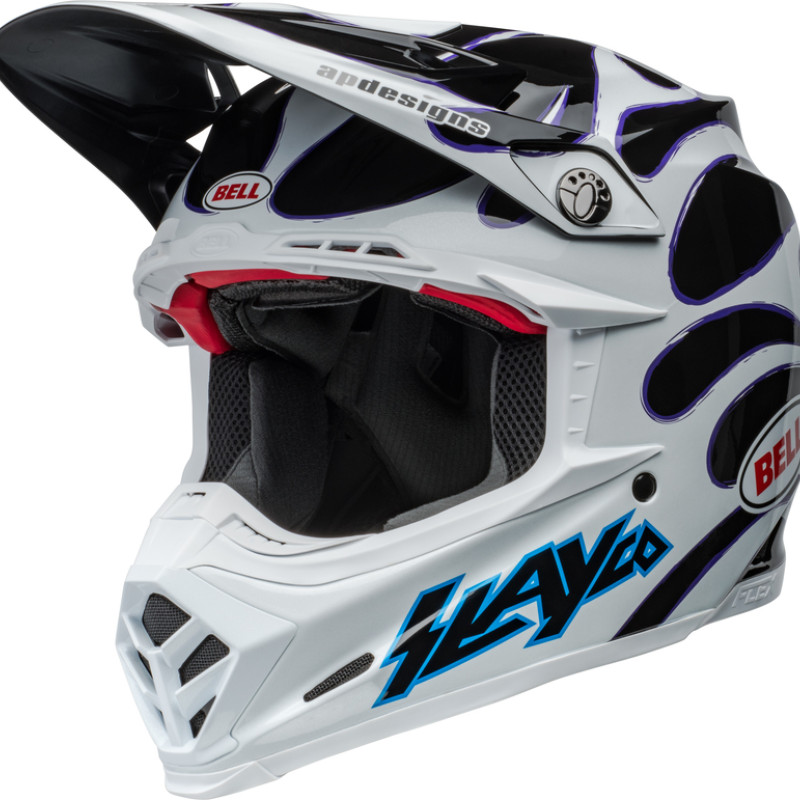 Capacete Bell Moto-9S Flex Slayco 24 Gloss White / Black