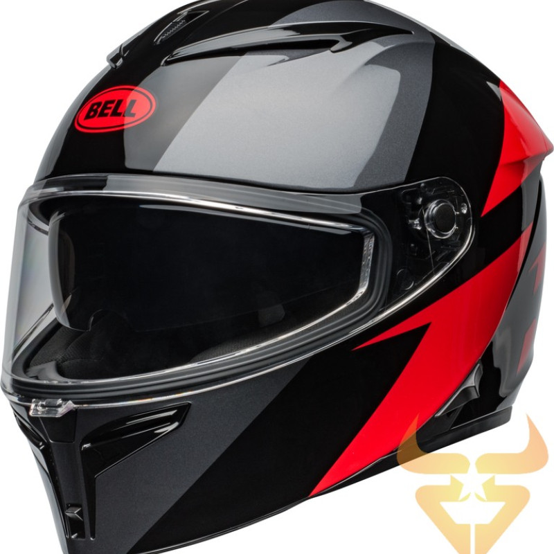 Capacete Bell Lithium Shear Gloss Gray / Red