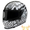 Capacete Bell Eliminator Carbon Deathspray Gloss Black / White / Black